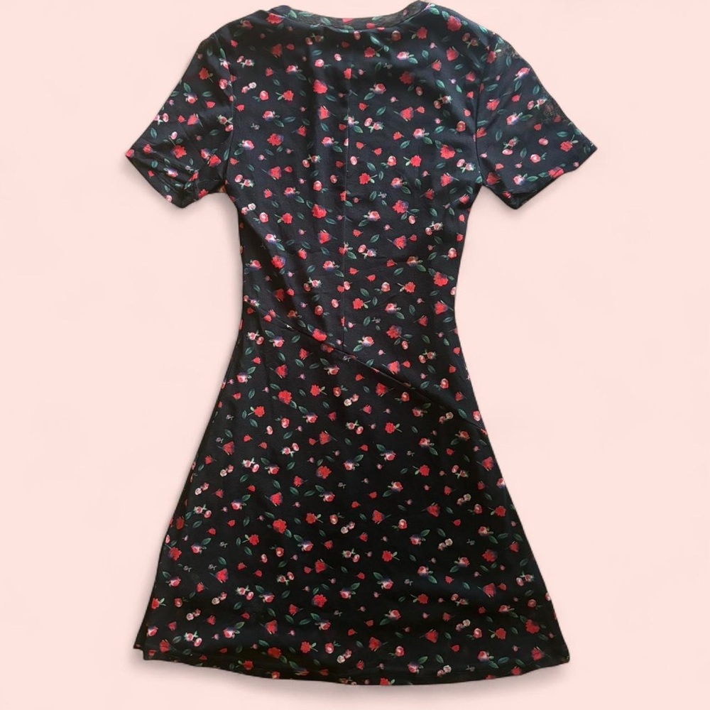 Princess Polly Black Floral Mini Dress - Picture 2 of 5
